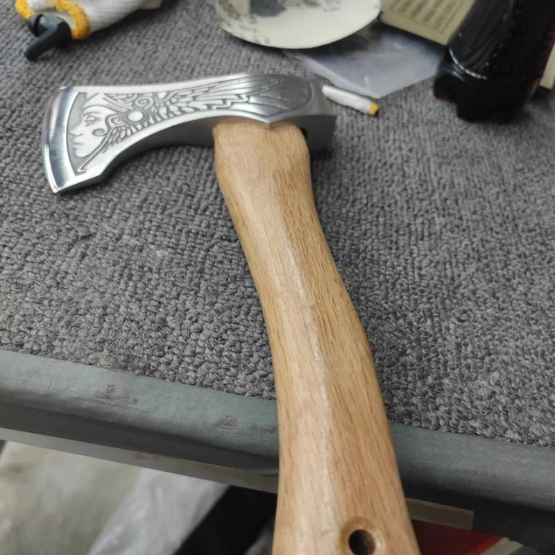 فأس الحرب الآلهة الأصلية لقطع الحطب، قطع الأشجار، السجلات، تزوير الصلب المنغنيز، استخدام المخيم، الاستخدام المنزلي #1