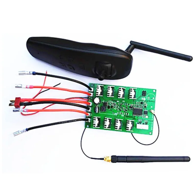 FATJAY 2,4 G Einhand-Fernbedienungs-Steuerplatine für Köderboote und Trrawler-RC-Boote