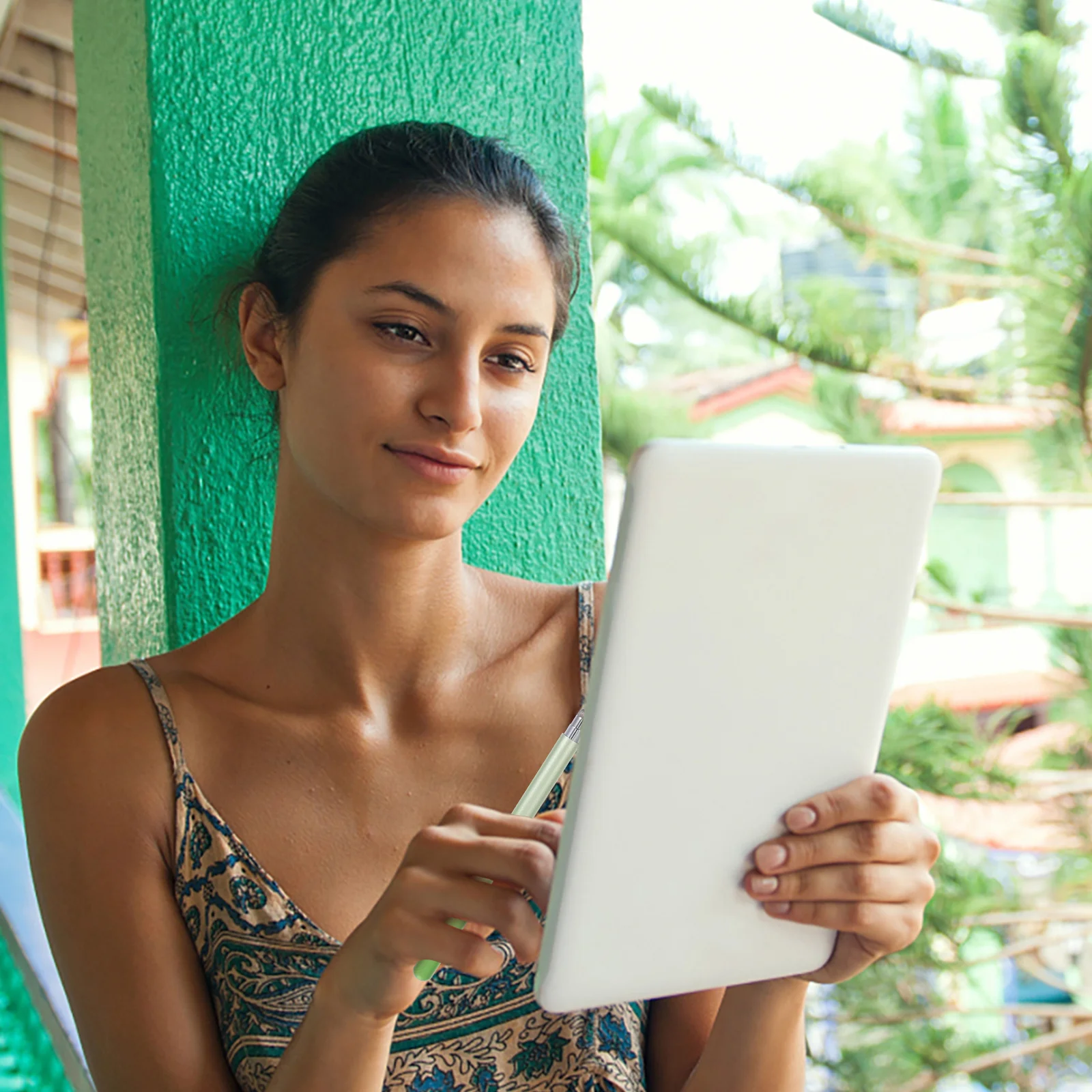 

Capacitive Stylus Aluminum Alloy Touch Screen Handwriting Pen High Sensitivity Smooth Writing Durable Portable 2-In-1 Screen Pen