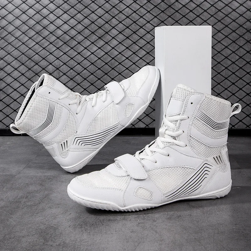 Large Size 35-47 Unisex Wrestling Boots Professional Men Boxer Boxing Training Boots Breathable Women Squat Power Shoes