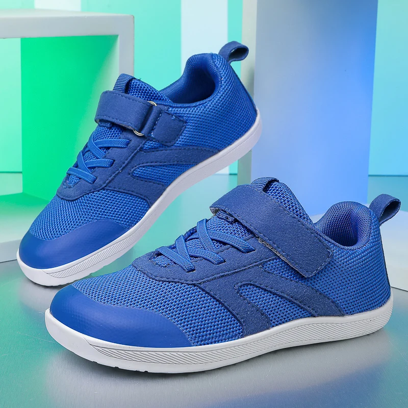 

Прогулочная обувь с широким носком для маленьких/больших/детей, повседневная обувь с широкими ладонями для мальчиков и девочек, дышащие минималистичные кроссовки, детская обувь для босиком