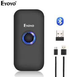 Eyoyo EY-009L 3-in-1 Bluetooth USB Wired&Wireless 1D Barcode Scanner Bar Code Reader for Windows Mac Android iOS Tablet Computer