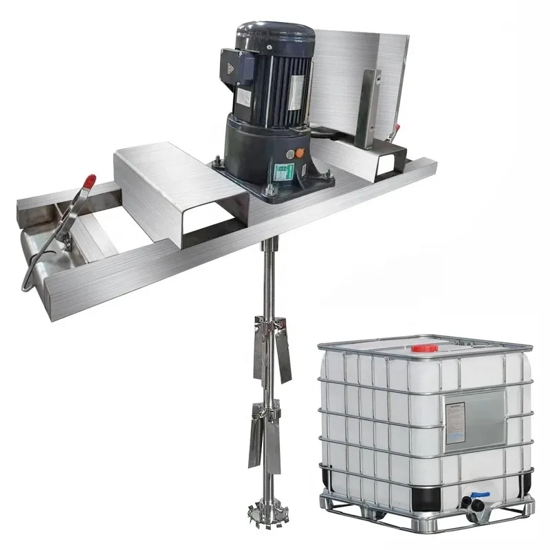 

1000 Liters Detergent Blender Stainless Steel Agitator Liquid Soap Electric IBC tank Mixer