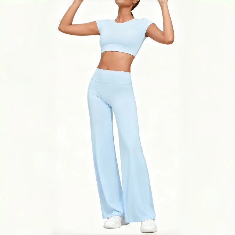 

Women's Yoga Suit Set Tight Fitting High Elasticity Beautiful Back Quick Drying Exercise Set Outdoor Running and Fitness Suit