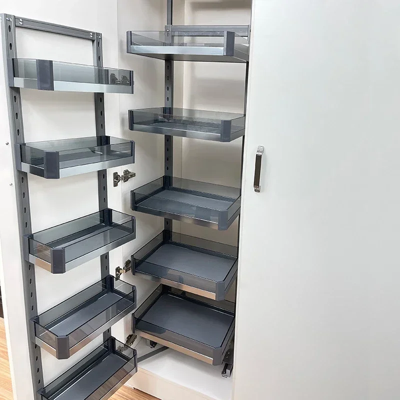 Kitchen cabinets, monsters, high cabinets, multi-layer linkage baskets, seasoning baskets, large-capacity storage lockers, snack