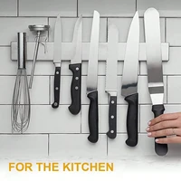 Leeseph Magnetic Knife Holder for Wall, Multipurpose Stainless Steel Magnetic Knife Strip Knife Rack, Kitchen Utensil Organizer 6