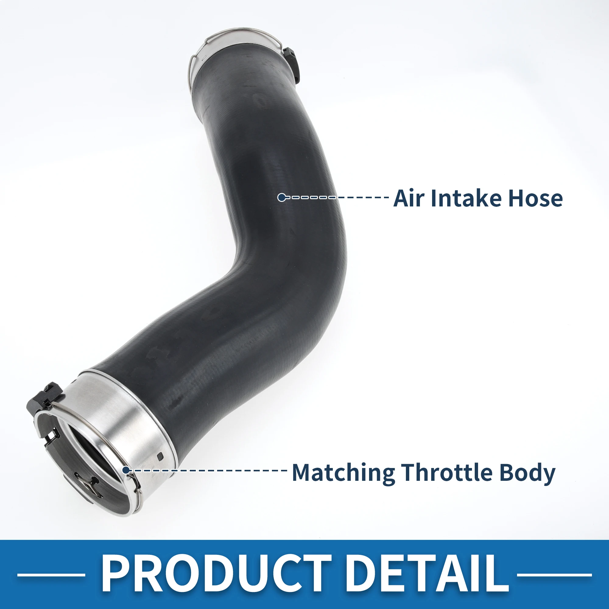 

Шланг воздухозаборника двигателя UXCELL No 32416796390/32411094951 Впускной шланг воздухоочистителя для BMW 320i 323i 325i 328i 330i E46 1998-2007