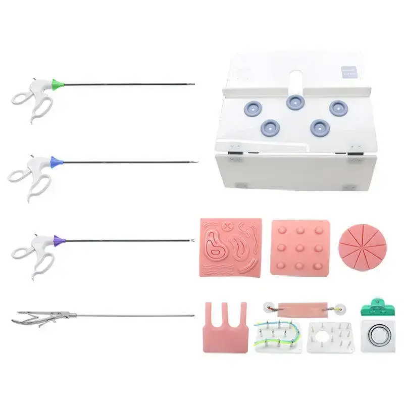 Medical Laparoscopic Suturing Training Simulator Box Laparoscopic Training Simulator Laparoscopic Training Instruments