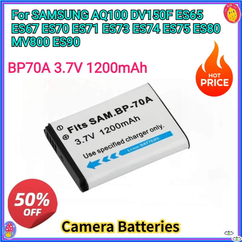 新しい-bp70a-bp-70a-交換用バッテリー-37v-1200mah-サムスン-aq100-dv150f-es65-es67-es70-es71-es73-es74-es75-es80-mv800-es90用