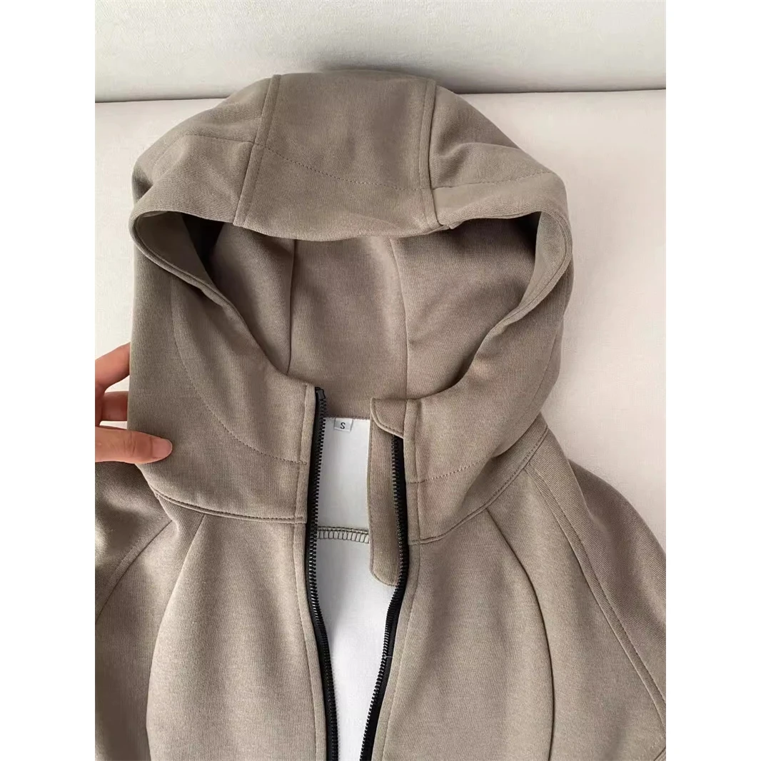 Damen Figurbetonte Kapuzenjack – Fashion Street Yoga Bewertung und Preis