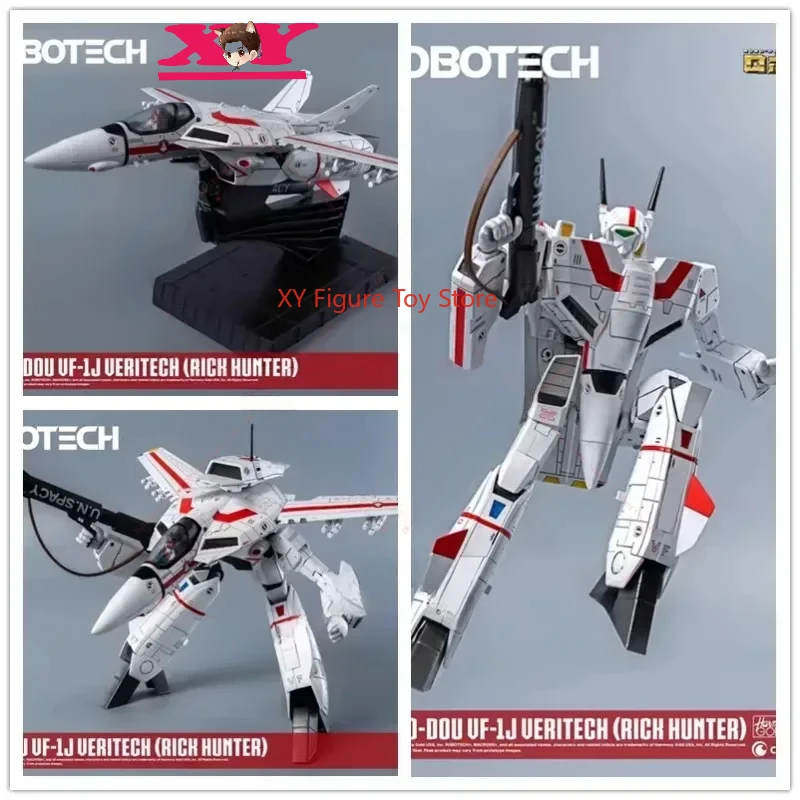 (In Stock) Threezero Space Fortress Robotech Robo-dou VF-1j Veritch (rich Hunter) Fighter  3A Toy Mecha