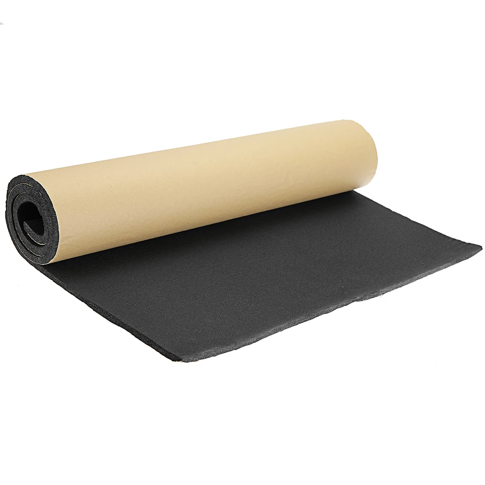 1Roll 100cmx50cm 3mm Adhesive Closed Cell Foam Sheets Soundproof Insulation Home Car Sound Acoustic Insulation Thermal