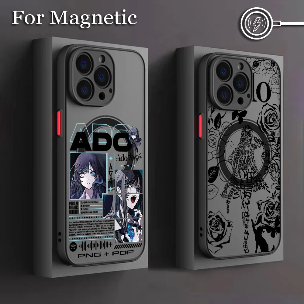 Fashion Ado Phone Case For Samsung Galaxy S26 S25 S24 S23 S22 S21 S20 FE Plus Ultra 5G Matte Magnetic Back Cover
