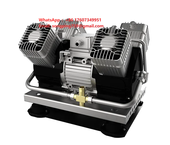 10bar Self-lubricating Electric Commercial Vehicle Piston Type Oil-free air Brake Compressor air Compressor for Electric Bus