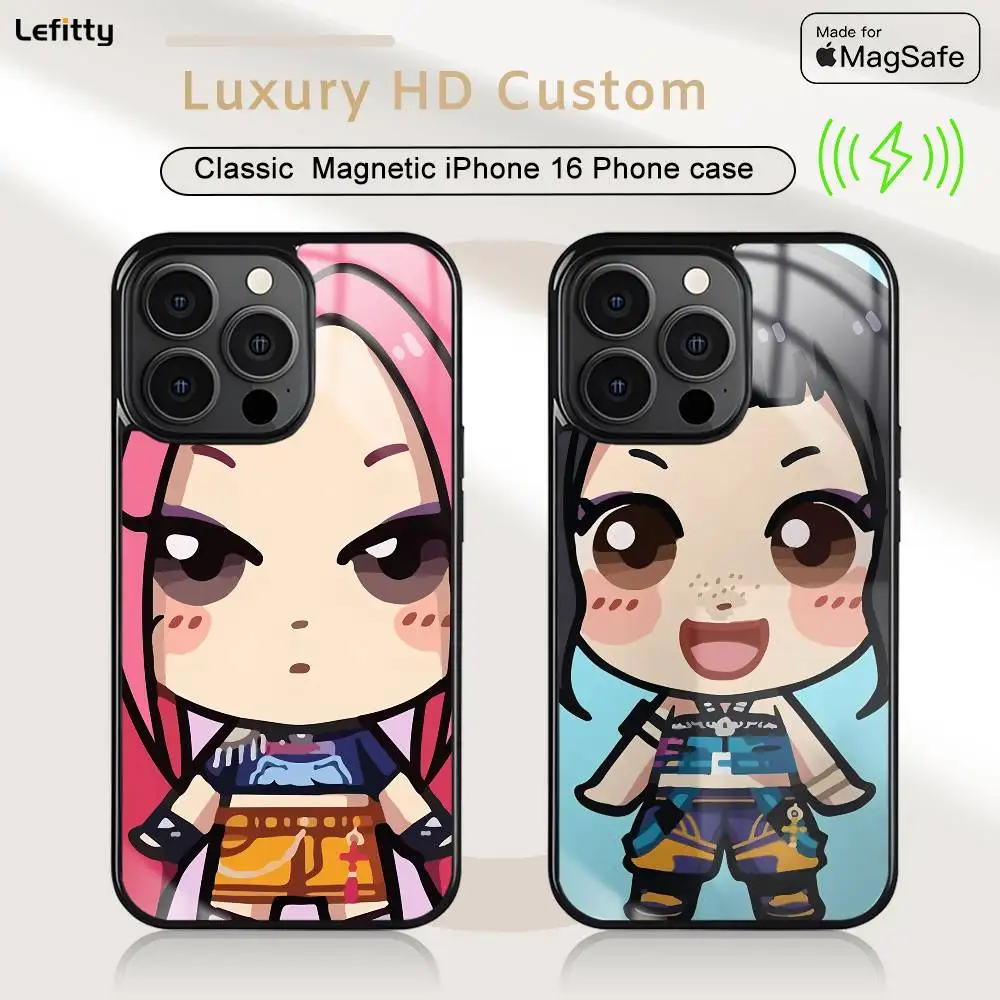 

Kpop Demon Hunter Phone Case For iPhone 16 15 14 13 12 11 Pro Max Plus Mini Magsafe Wireless Charging Cover Magnetic Hard Shell