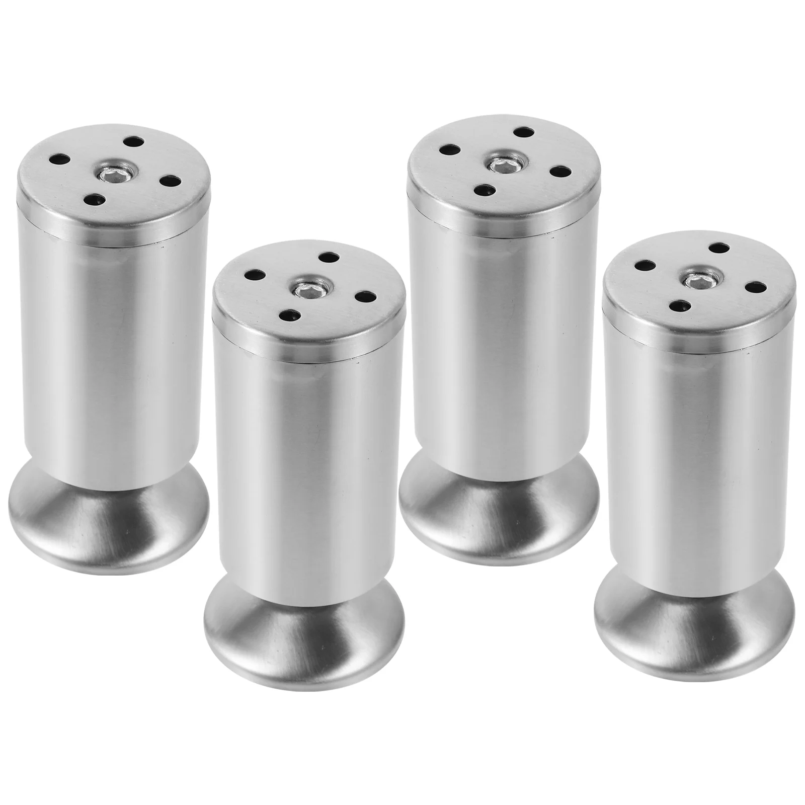 

4 Pcs Dresser Furniture Leveler Adjustable Cabinet Feet with Cover Chair Legs Nut Office