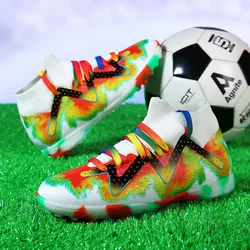 Wysokiej jakości modne buty piłkarskie trenerzy dla mężczyzn oddychające buty piłkarskie na murawę rozmiar 35-46 trampki do futsalu buty sportowe unisex