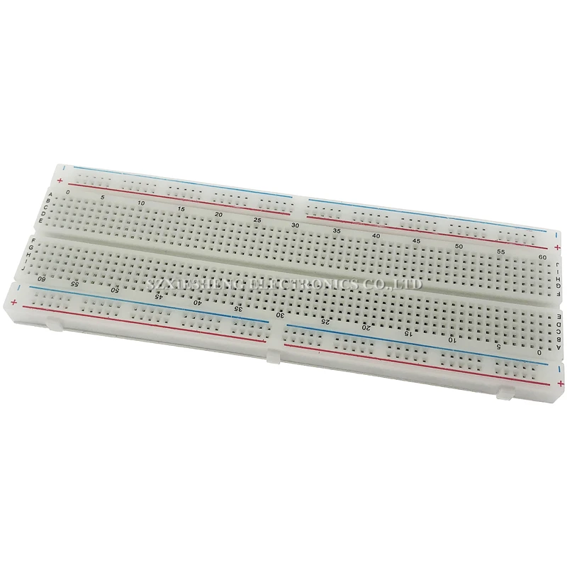 MB-102 400/830 Tie-Points Solderless Breadboard White/Transparent PCB Test Develop Board DIY For Arduino Shield Prototyping