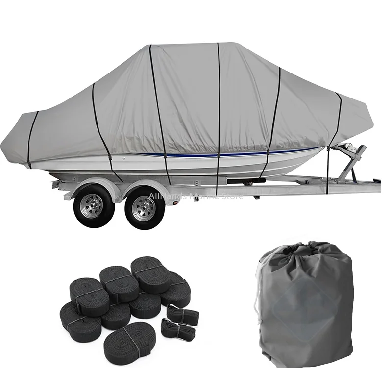 600D Polyester Waterproof Breathable Durable Outdoor Uv Resisting Universal Boat Cover