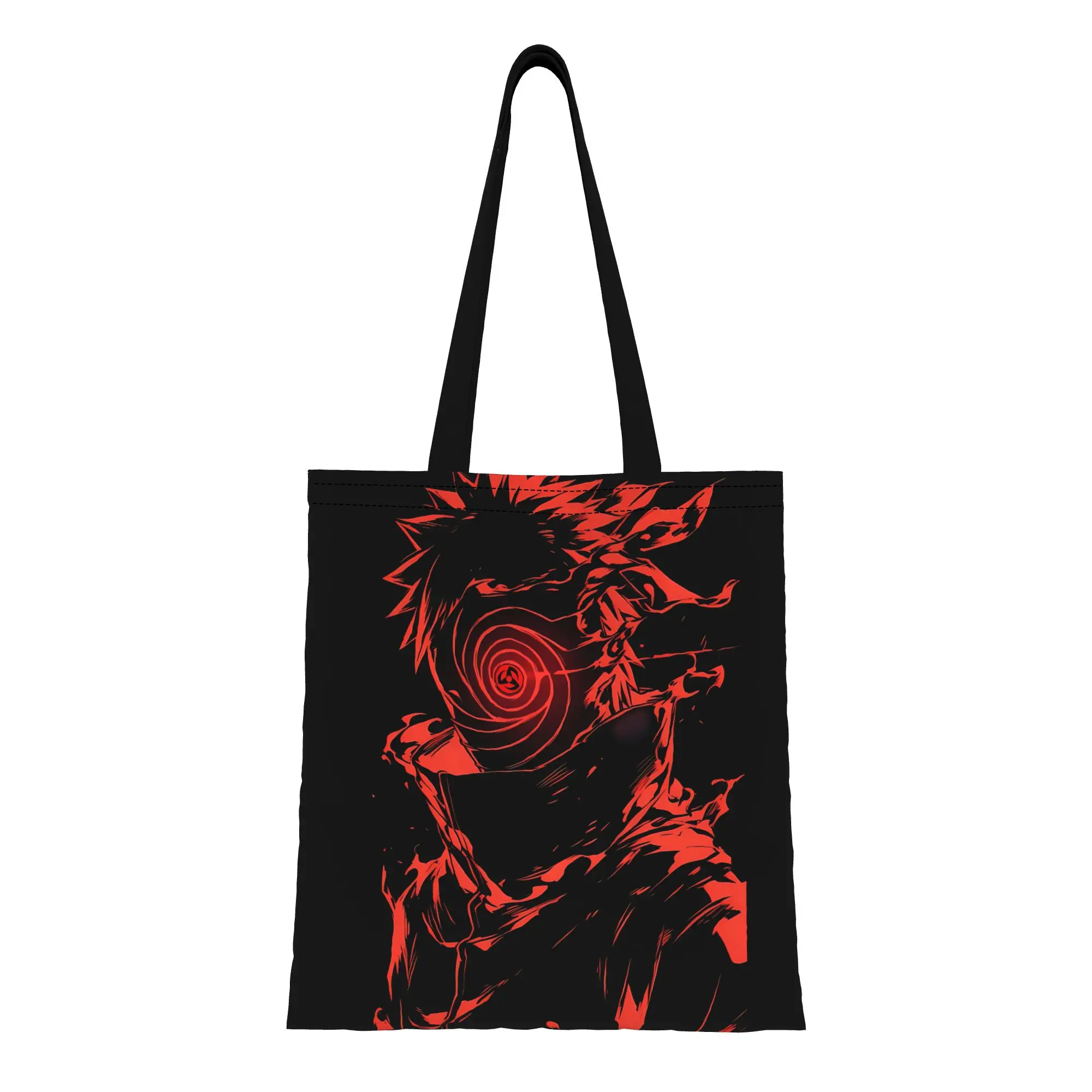 Bolsos para mujer 2026, primer día de clases, gran capacidad, bolsa de lona con diseño de cómic de anime Naruto, plegable, elegante, con estampado, regalos