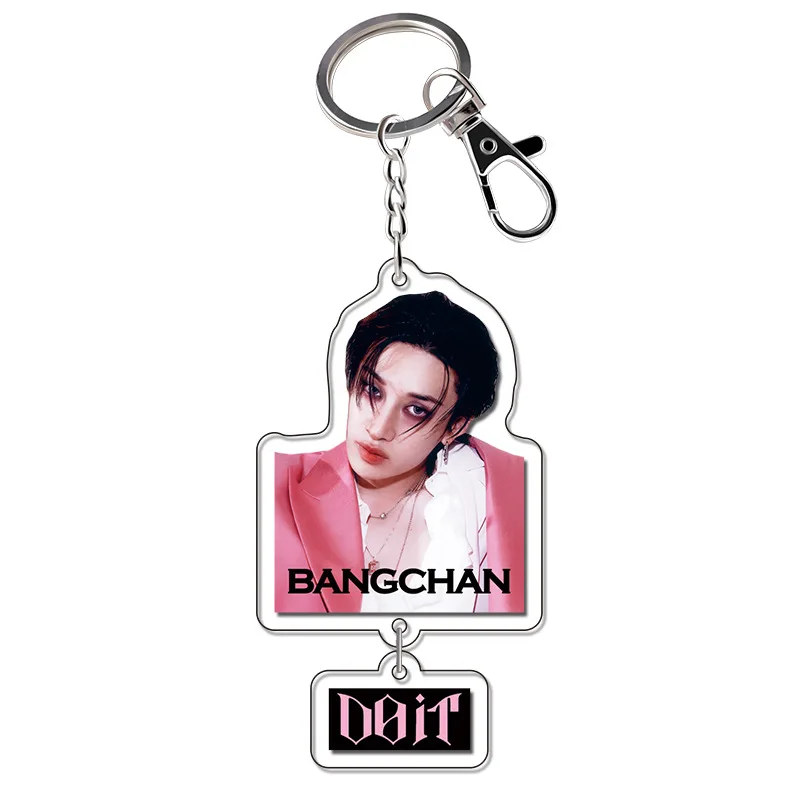 STRAYKIDS ألبوم جديد DO IT SKZOO الطرفية الاكريليك قلادة المفاتيح فيليكس فانغ يمكن HYUNJ الهدايا الطرفية