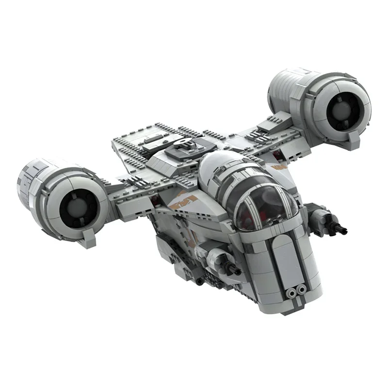 1204pcs MOC Razor Crest MOD Star Battle Model Building Blocks Construction Idea Creative Education Festival Gifts Toys Brick view 3