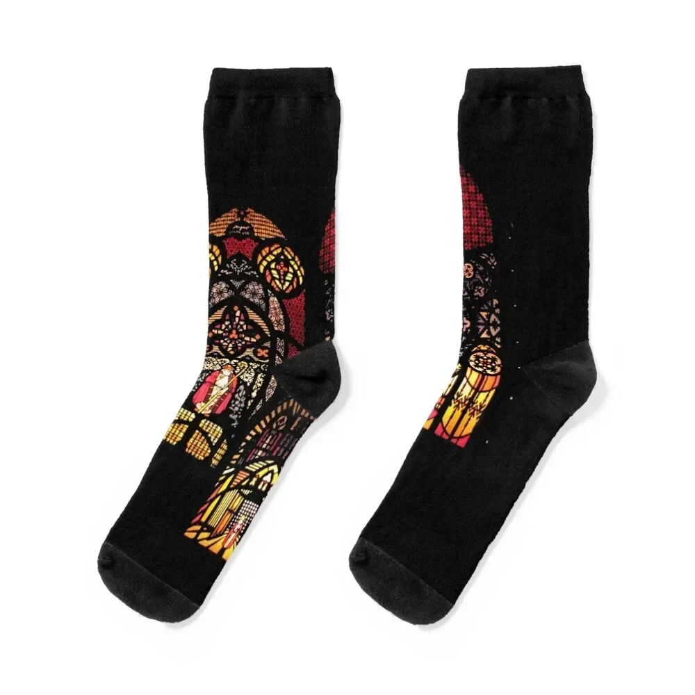 

Küssnacht Klausjagen Socks fashionable Rugby Run Socks For Women Men's