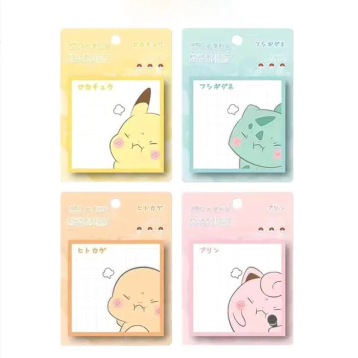 12pcs/lot Kawaii Pokemon Memo Pad Sticky Notes Stationery Label Notepad Planner Sticker Post Office School Supply