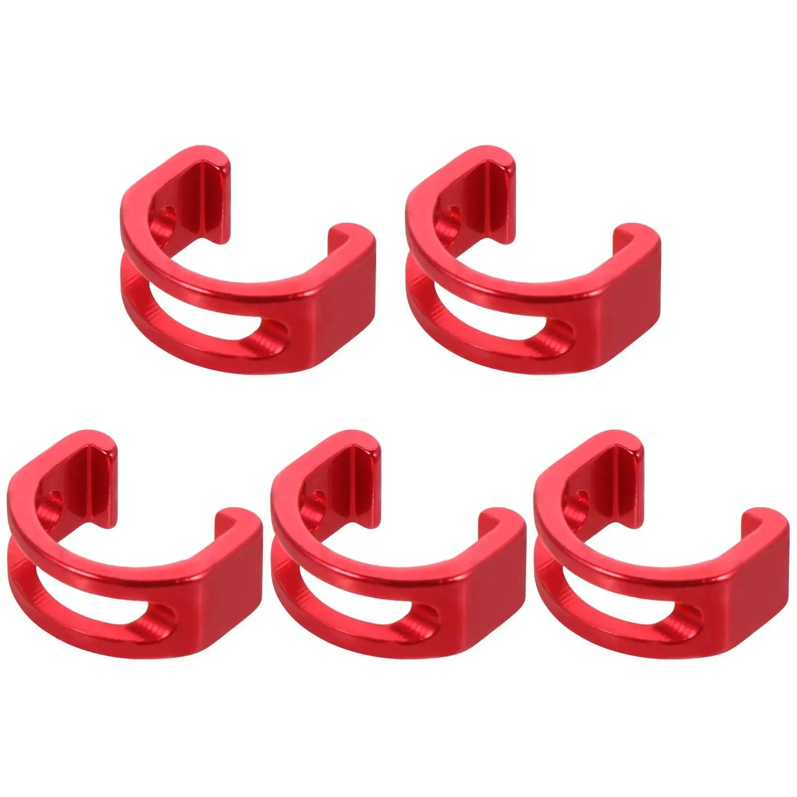 

5 Pcs Mounts Bicycle Wire Buckle Bike Cable Clips Red Brake Line Clamp Bicycles