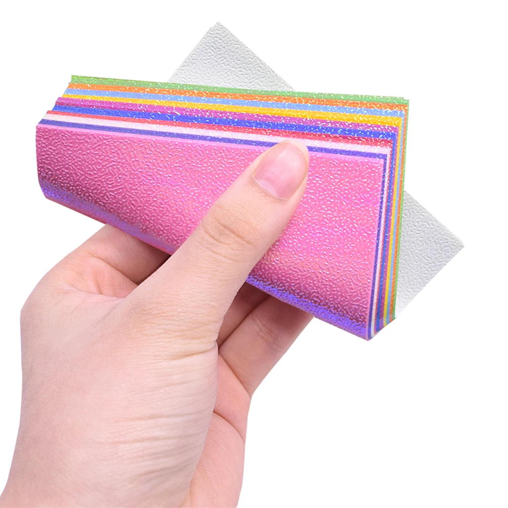 50pcs Lots No-Self Adhesion Children DIY Origami Flash Sponge for Thousand Paper Cranes and Flowers DIY Packages Easy Use Supply