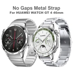 No Gaps Metal Stainless Steel Strap For HUAWEI WATCH GT 4 46mm Link Bracelet Watchband Band Ремешок, GT4 Replacement Accessories