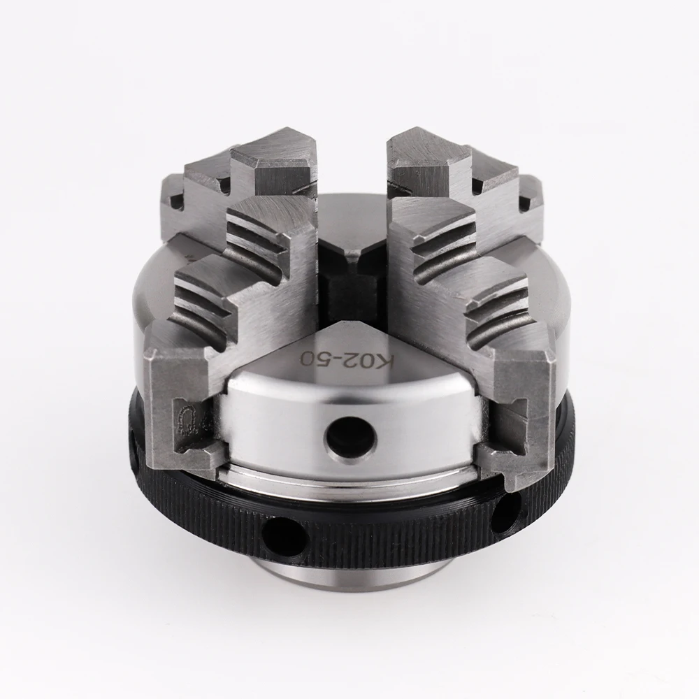 K02-50/63/80/100 4-kaak zelfcentrerende 50/63/80/100 mm (1,94/2,48/3,15/3,94ft) handmatige scroll mini-houtdraaibank Chuck