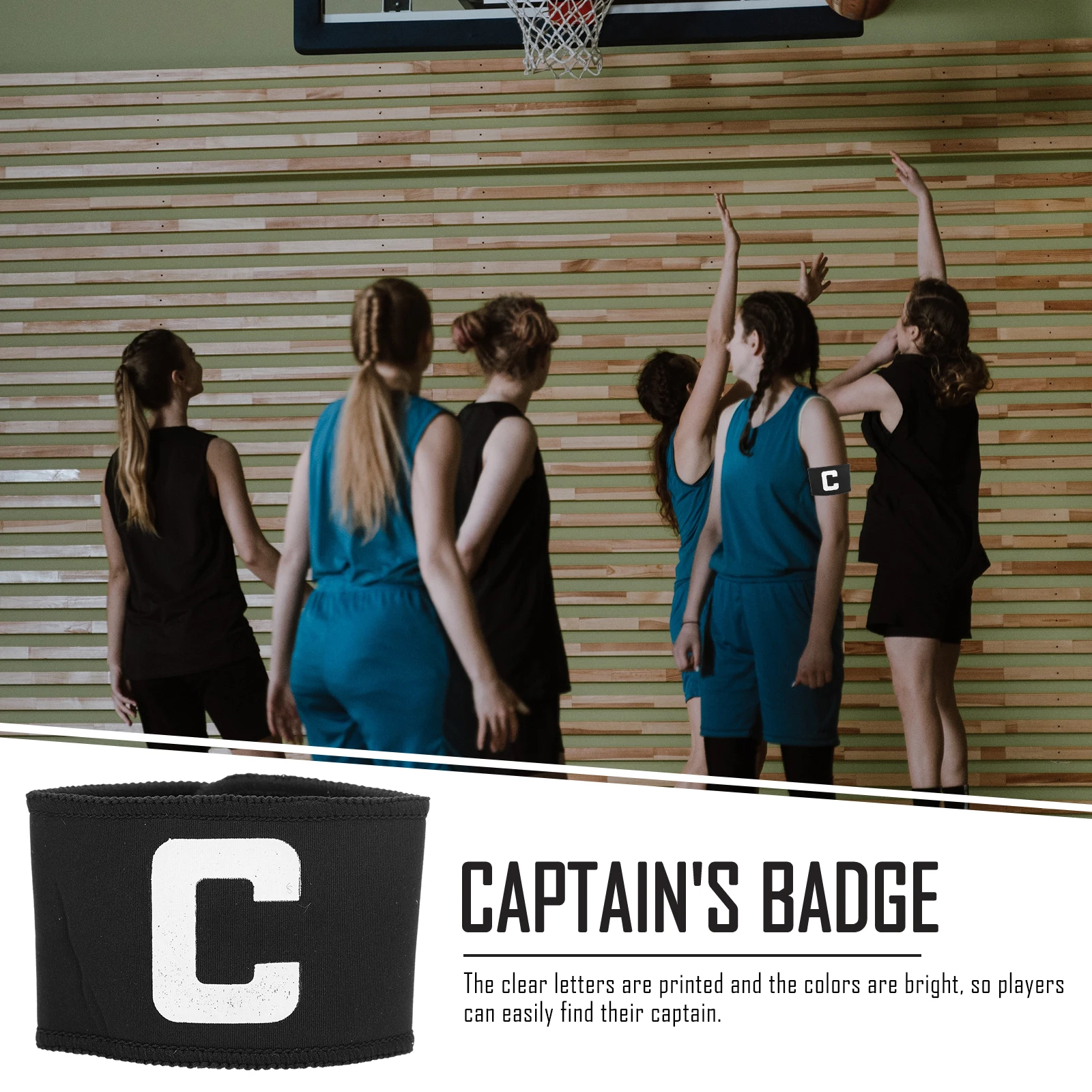 3 pezzi di fascia da capitano per calcio, basket regolabile, forniture sportive, squadra durevole di alta qualità a lungo uso