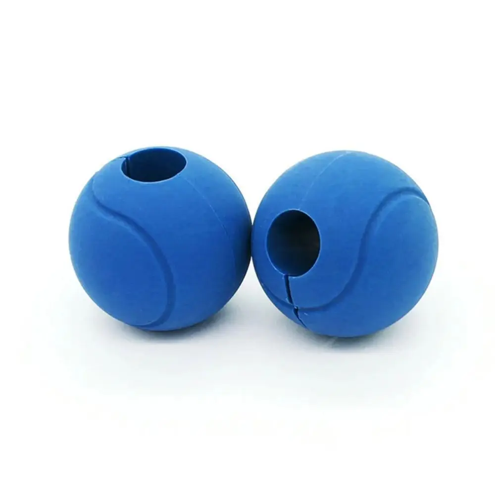 

1 Pair Reduce Palm Pressure Barbell Grip Ball Anti-scratch Weightlifting Silicone Dumbbell Grip Universal Portable