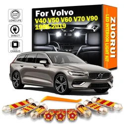 ZUORUI Canbus LED Interior Map Dome Light Kit For Volvo V40 V50 V60 V70 V90 1995-2005 2008 2011 2013 2014 2019 Car Accessories