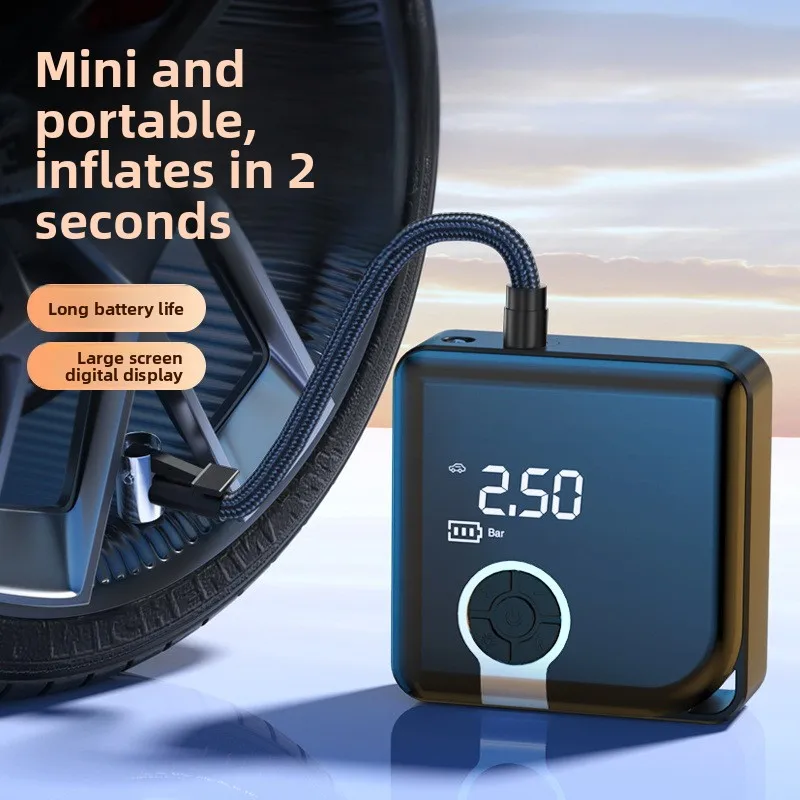 

New Car Air Pump Mini Wireless Portable Electric Vehicle Small Digital Display Tire Air Pump