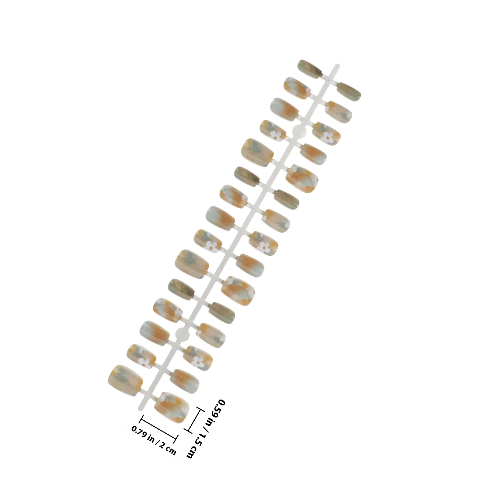 1 مجموعة 1 مجموعة خمسة بتلات زهرة وهمية اضغط على نصائح الأظافر غطاء كامل أنيق الأظافر كاذبة عدة للنساء اضغط على الأظافر الزخرفية