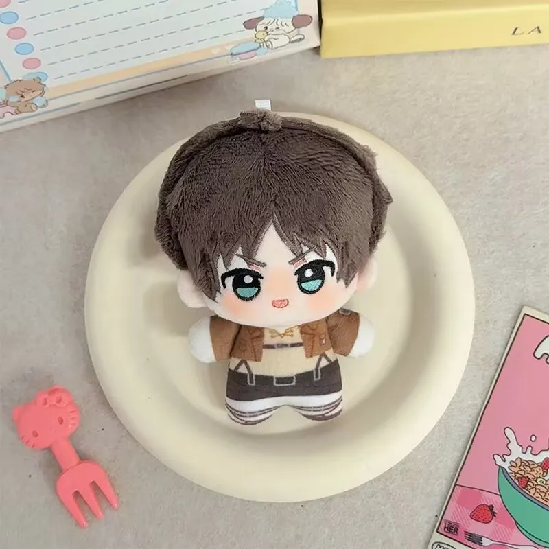 10 centimetri Eren Jaeger Peluche Ciondolo Anime Attacco su Titano Peluche Bambola NATALE Mikasa Ackerman Portachiavi Bambole Ciondolo Regalo Di Compleanno