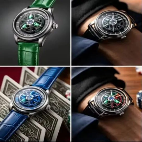 Fully Automatic Mechanical Watch Men's Personalized Small Dial Star Wheel Watch