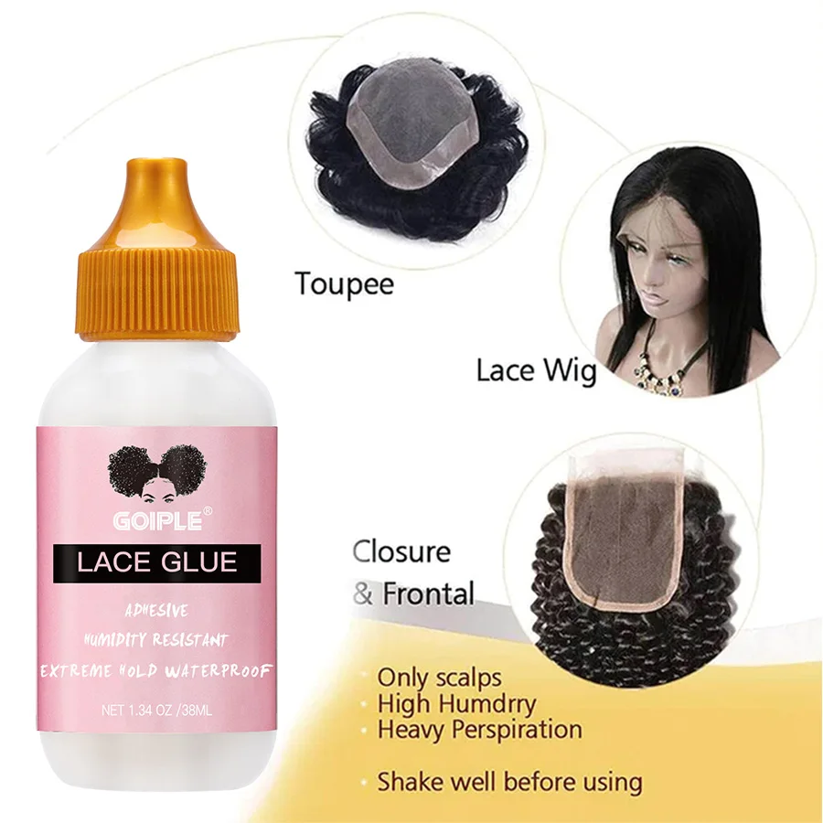 سريع الجفاف ذوبان رذاذ مقاوم للماء شعر مستعار قوي لاصق مزيل تنعيم الشعر الشمع عصا التحكم يطير حافة شعري هلام أو أداة