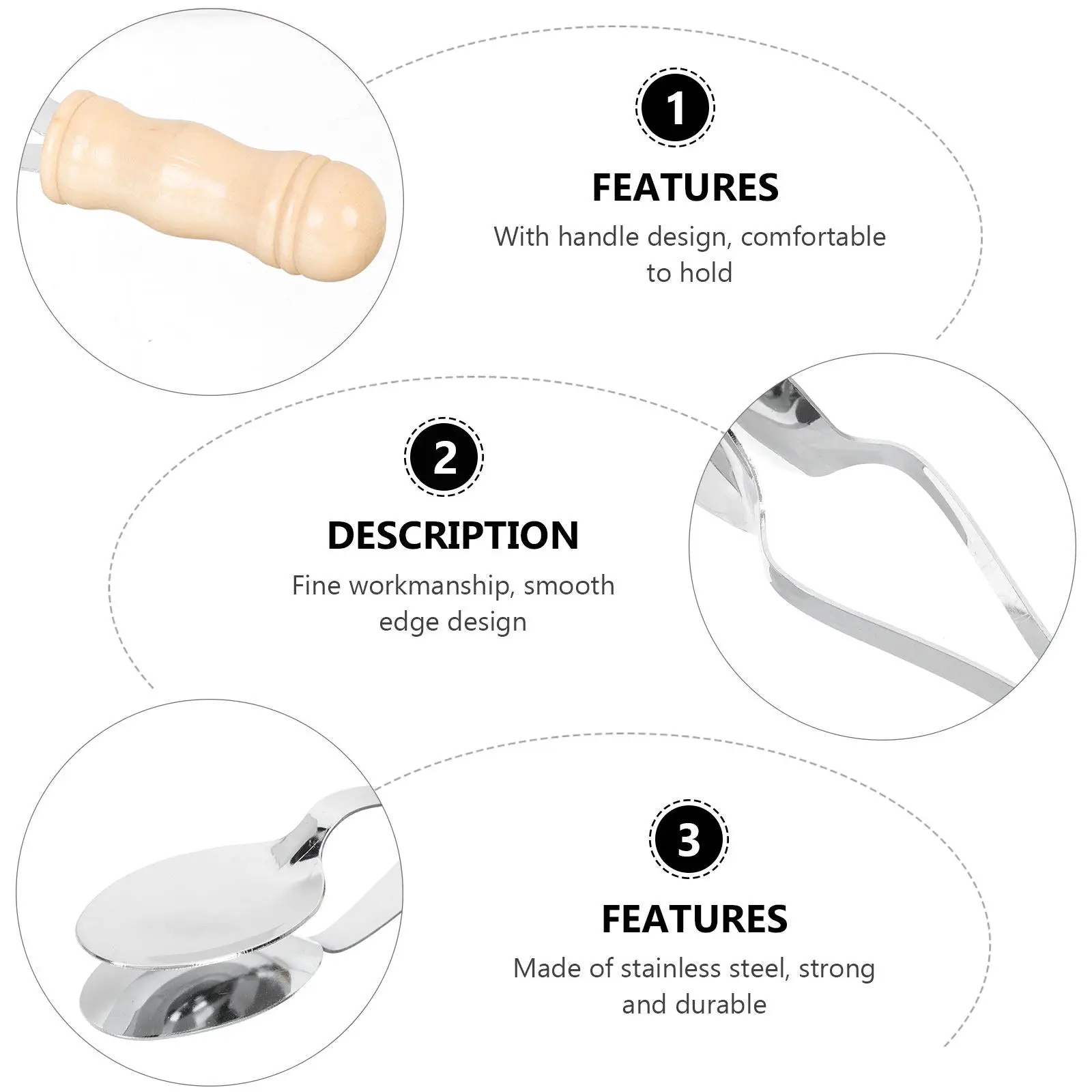 

Деревянная музыкальная ложка из нержавеющей стали: легкий креативный ударный инструмент для музыкального образования и развития координации рук