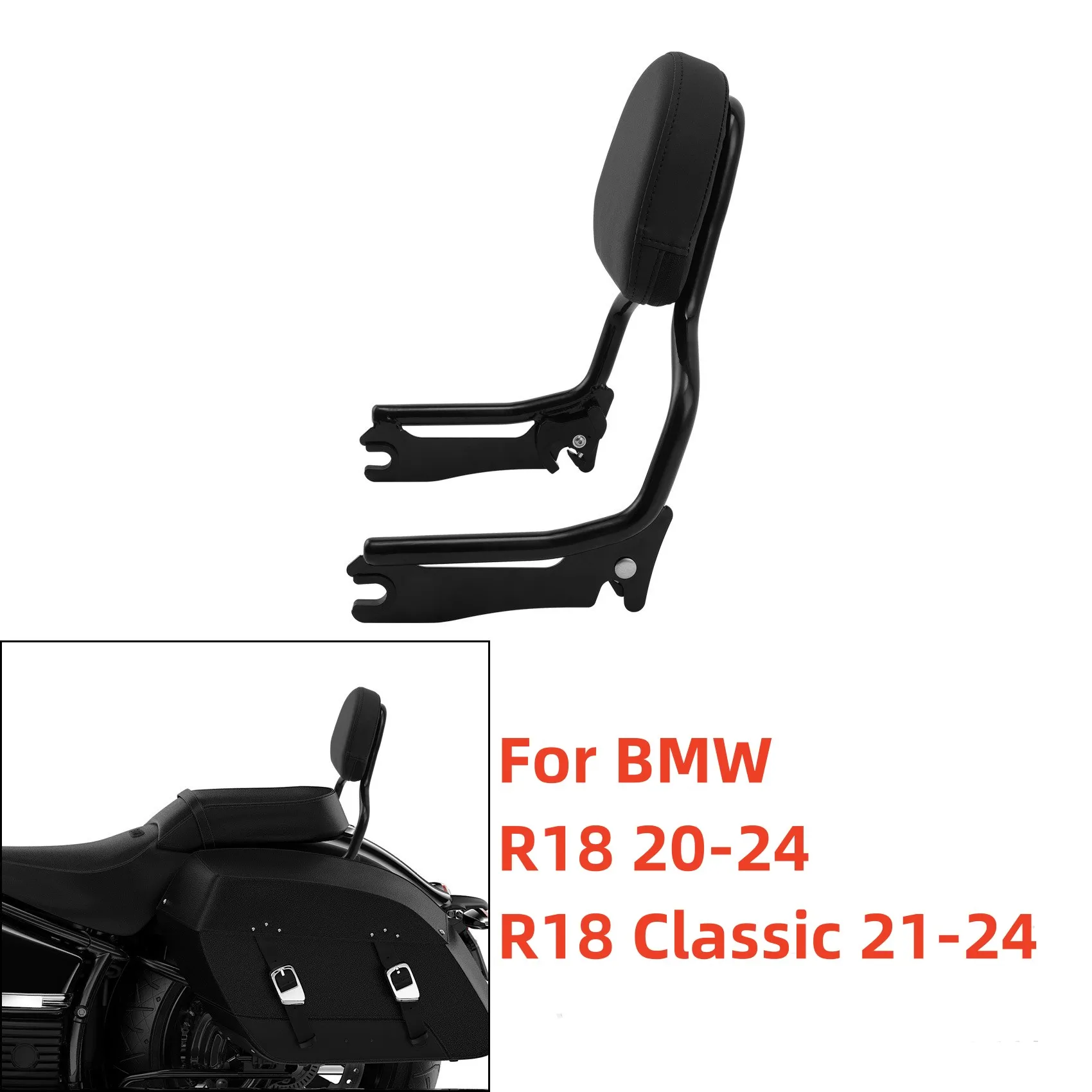 

Detachable Sissy Bar For BMW R18 Motorcycle DS Mini Passenger Backrest For BMW R18 20-24 R18 Classic 21-24 R 18 Accessories