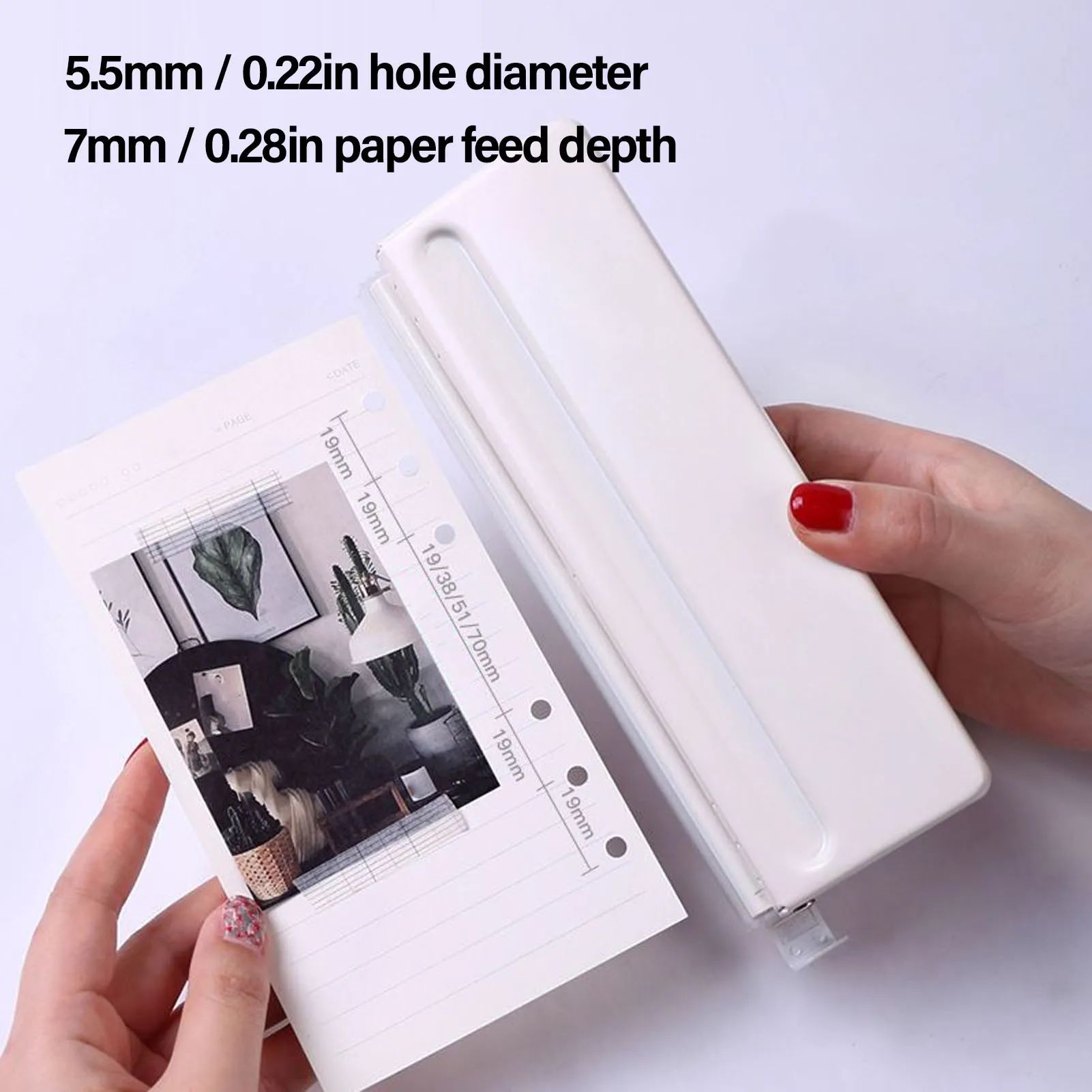 

【Розпродажа】Регулируемый дырокол, 6-луночный дырокол для бумаги, противоскользящий, 6 листов, регулируемый дырокол для A3 B3 B4 B5, поставки