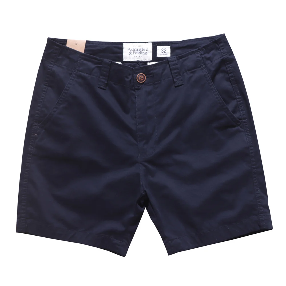 

Лето 202, мужские шорты приталенного кроя с эластичным прямым подолом, повседневные шорты выше колена, минималистичные модные шорты из смеси хлопка и эластины