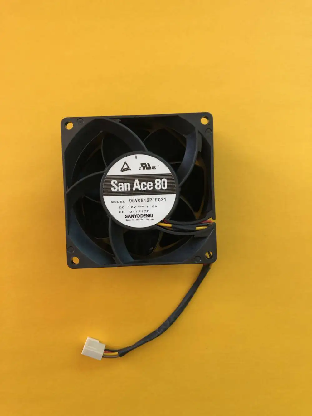 Ventilador de Refrigeración DC Sin Escobillas de 12V 1.5A 80x80x38mm para Sanyo 9GV0812P1F091, para Carcasa de Altavoz de Portátil, Amplificador de Audio, Disipador de Calor