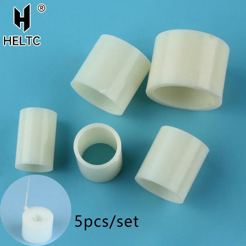 5 Size Grinding Wheel Arbor Bushing Adapter Kit 32-25-22-19-16-12.7mm for 250/150mm Bench Grinder Plastic Reducer Ring Converter