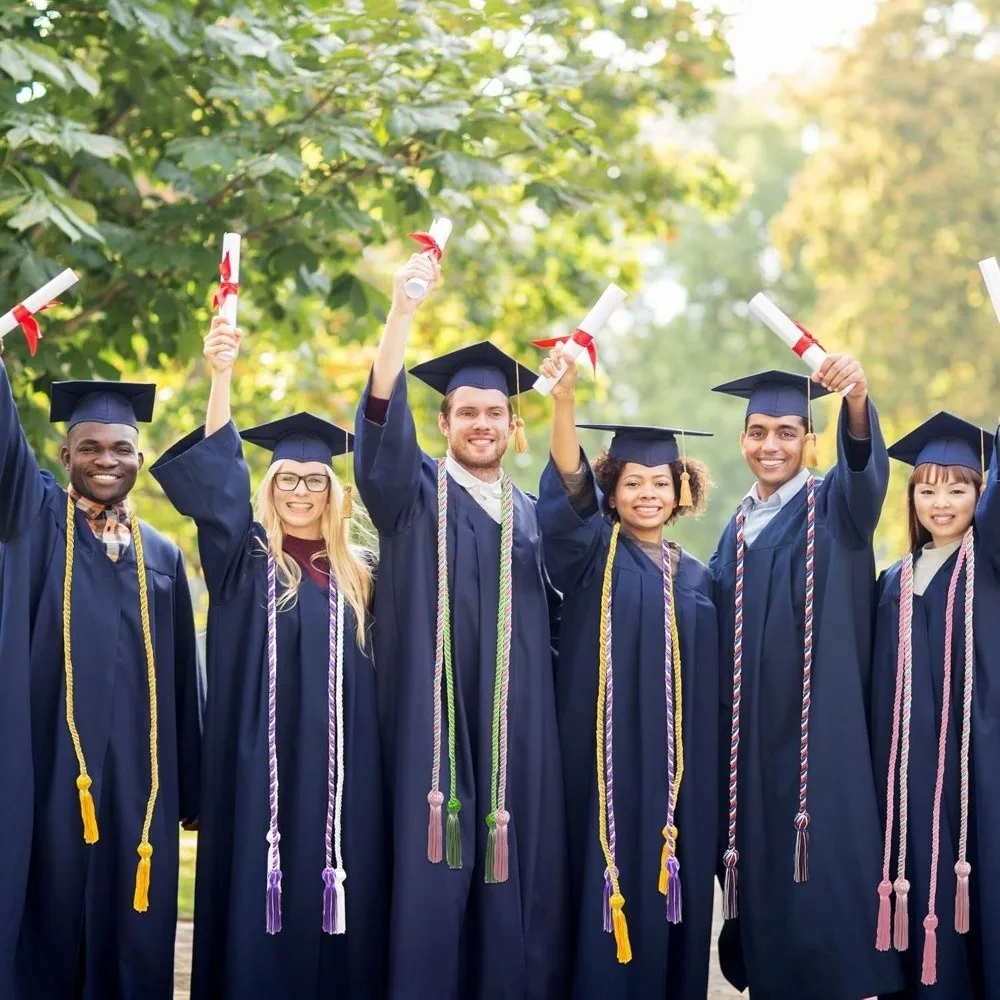 Degree Conferment Graduation Season Graduation Gown Master Doctor Graduation Honorary Academic Robe Student Solid Color