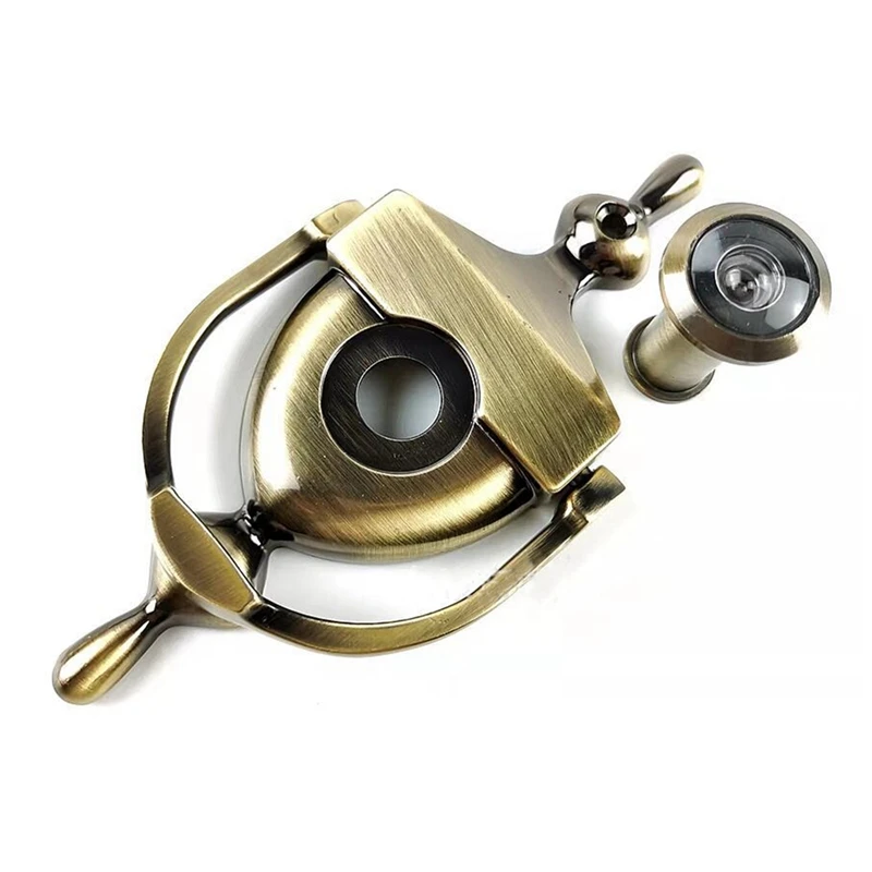 

FULL-Solid Door Knocker, Anti-Theft Door Knocker, Victorian Rope Type,Door Mirror Peephole,Door Mirror With Glass Lens