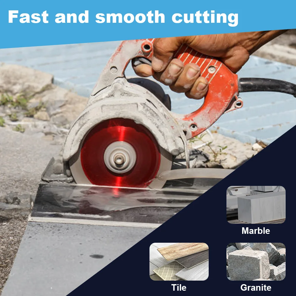 105-250mm Mesh Turbo Diamond Cutting Disc For Jade Crystal Marble Quartz Porcelain Tile