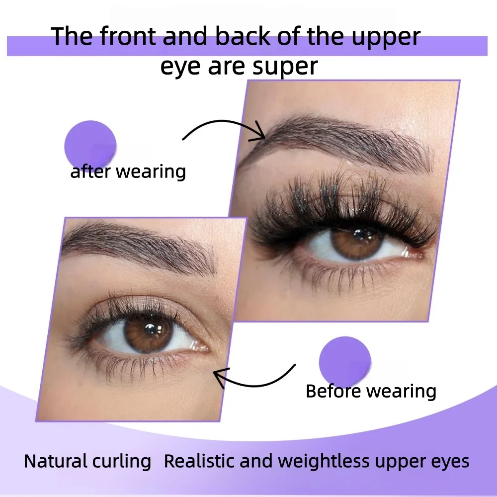 GIOIO 10 pares de cílios postiços grossos, vários estilos de produtos de maquiagem fofos e naturais adequados para mulheres e meninas